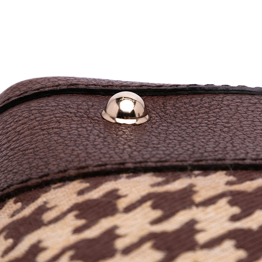 Pre-Loved Gucci Cotton Seventies Web Boston Bag - Picture 7 of 11